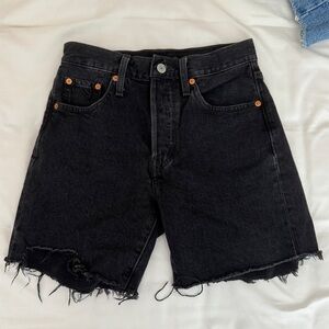 Levi’s 501 90s Shorts black mid thigh size 24